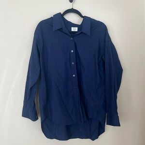 Wilfred Navy Blue Button up